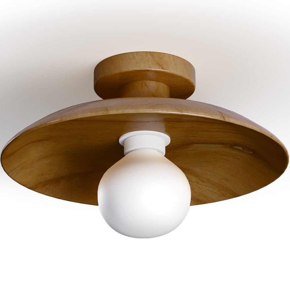  Buy Ceiling Lamp - Wooden Wall Light - Richmon Dark Brown 60675 - in the EU