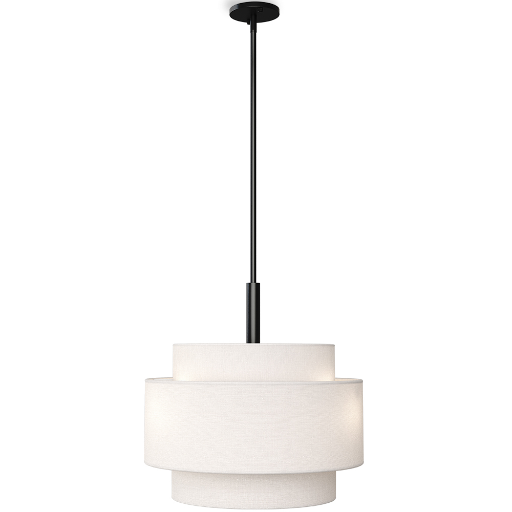  Buy Ceiling Pendant Lamp - Fabric Shade - Lorwe Black 60681 - in the EU