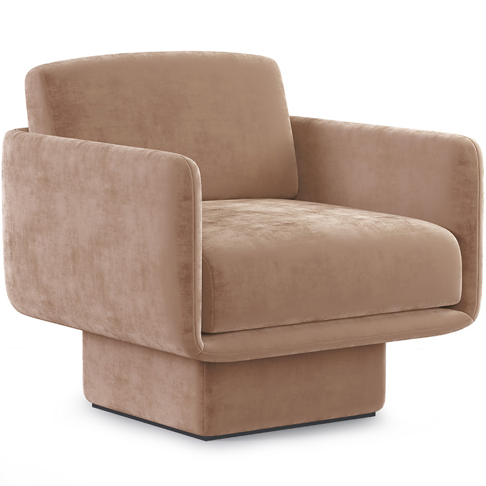  Buy Velvet Upholstered Armchair - Jackson Cream 60698 - in the EU