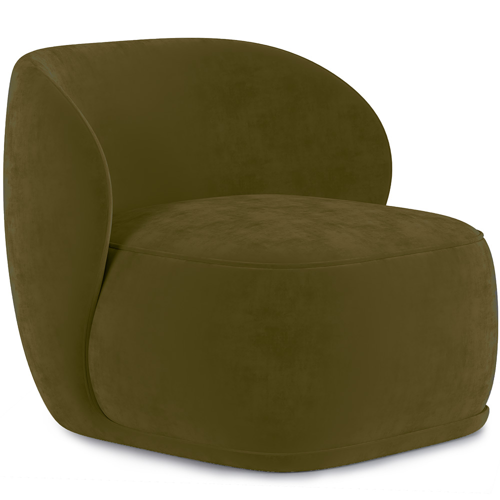  Buy Velvet Upholstered Armchair - Mykel Olive 60702 - in the EU