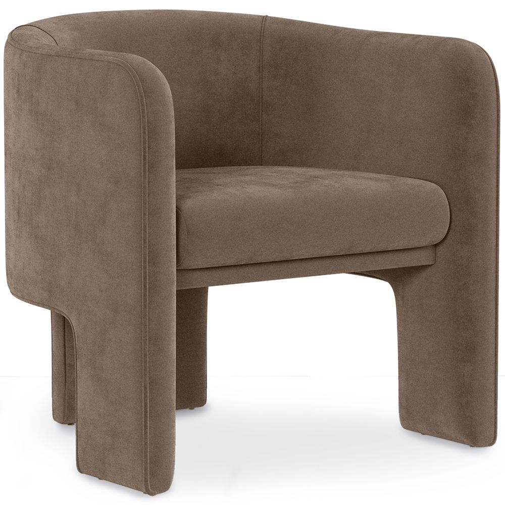 Velvet Upholstered Armchair - Callum image 8