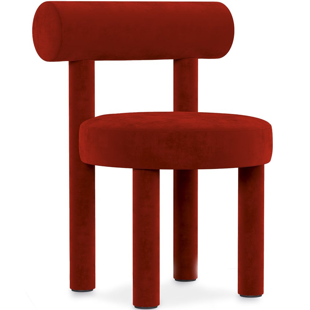  Buy Dining Chair - Upholstered in Velvet - Rhys Red 60708 - in the EU