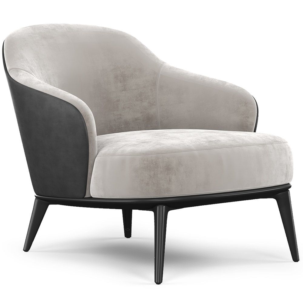  Velvet Upholstered Armchair - Luc image 8