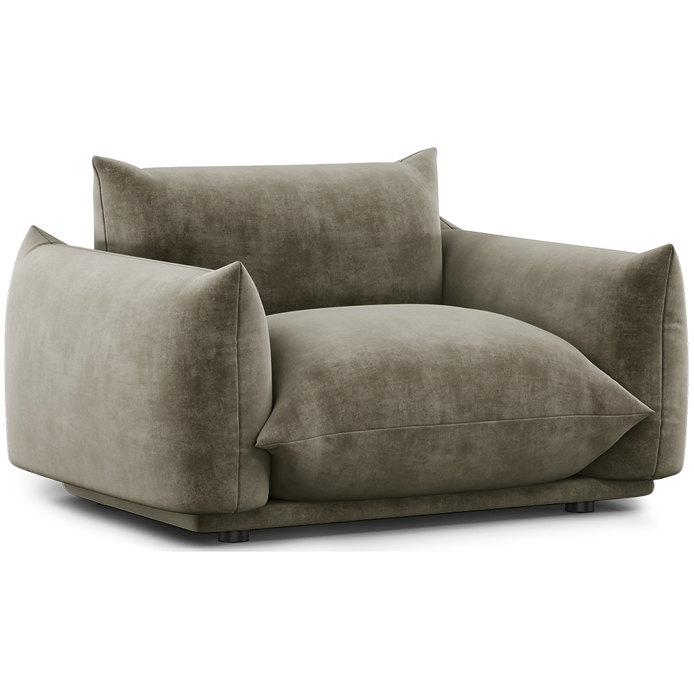  Buy Armchair - Velvet Upholstery - Wers Taupe 61011 - in the EU