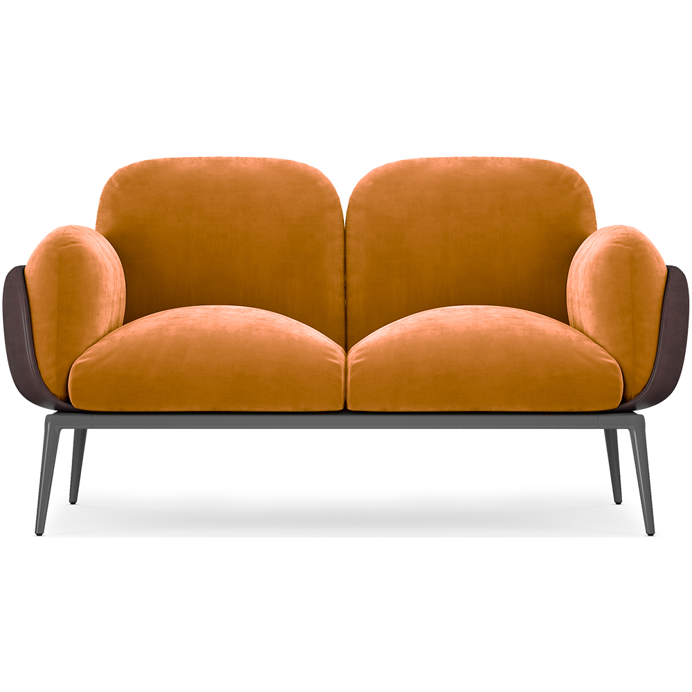  Buy 2-Seater Sofa - Upholstered in Velvet - Vandan Mustard 60651 - in the EU
