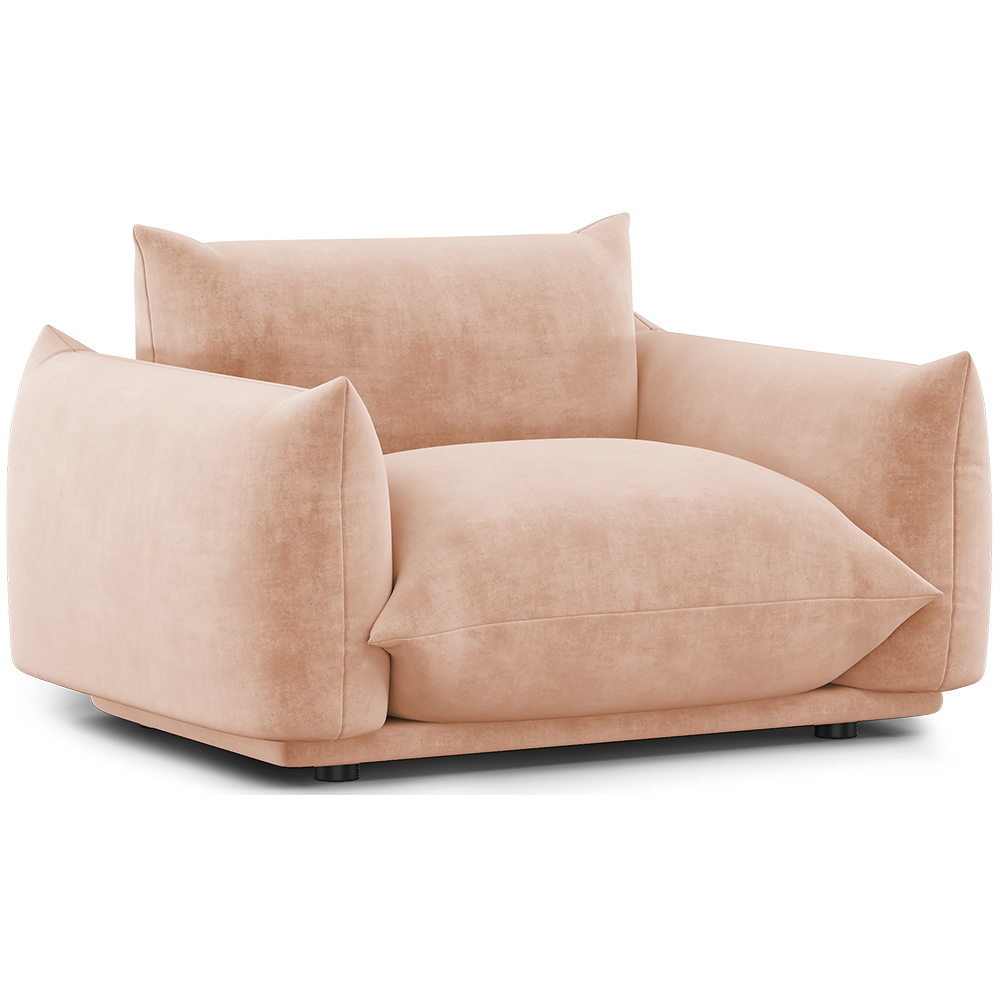  Buy Armchair - Velvet Upholstery - Wers Cream 61011 - in the EU