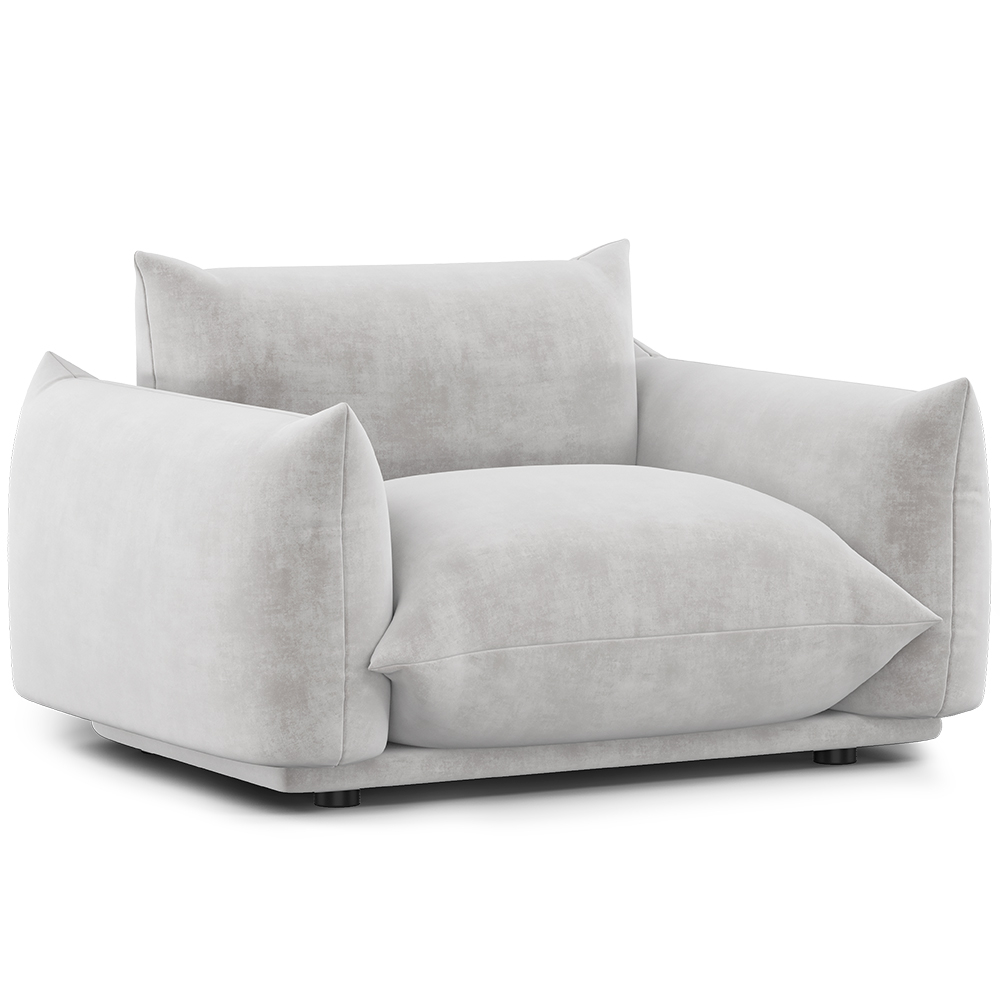  Buy Armchair - Velvet Upholstery - Wers Light grey 61011 - in the EU