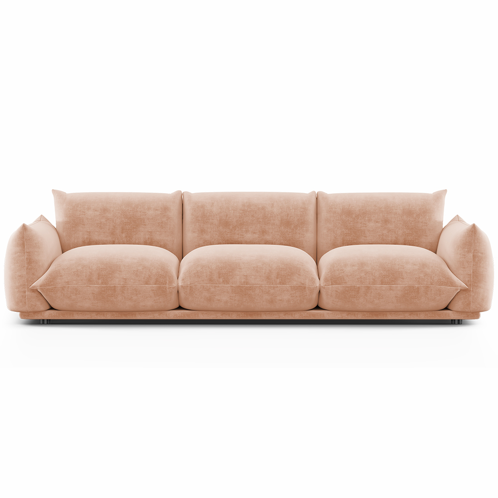  Buy 3-Seater Sofa - Velvet Upholstery - Wers Cream 61013 - in the EU