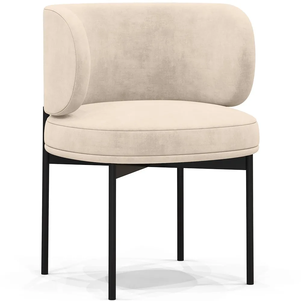 Dining Chair - Upholstered in Velvet - Loraine image 8