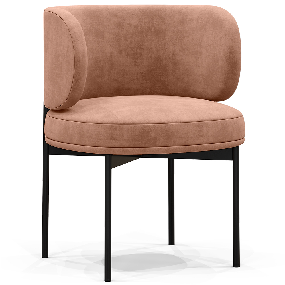  Buy Dining Chair - Upholstered in Velvet - Loraine Cream 61007 - in the EU