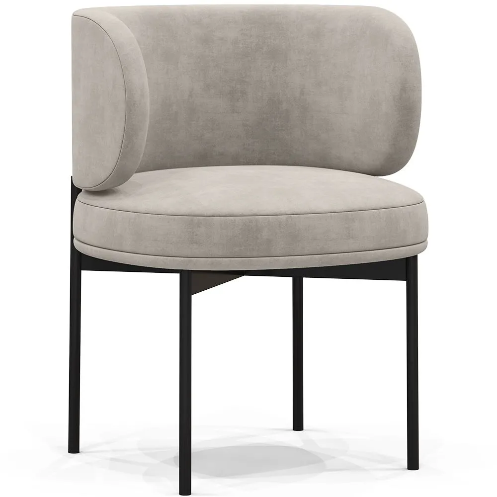 Dining Chair - Upholstered in Velvet - Loraine image 8
