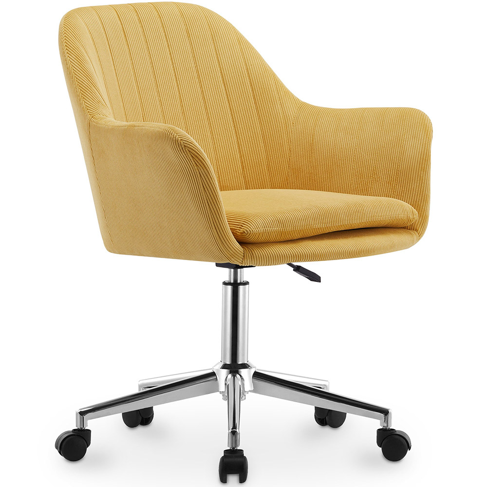  Buy Swivel Office Chair with Armrests - Lumby Yellow 61145 - in the EU