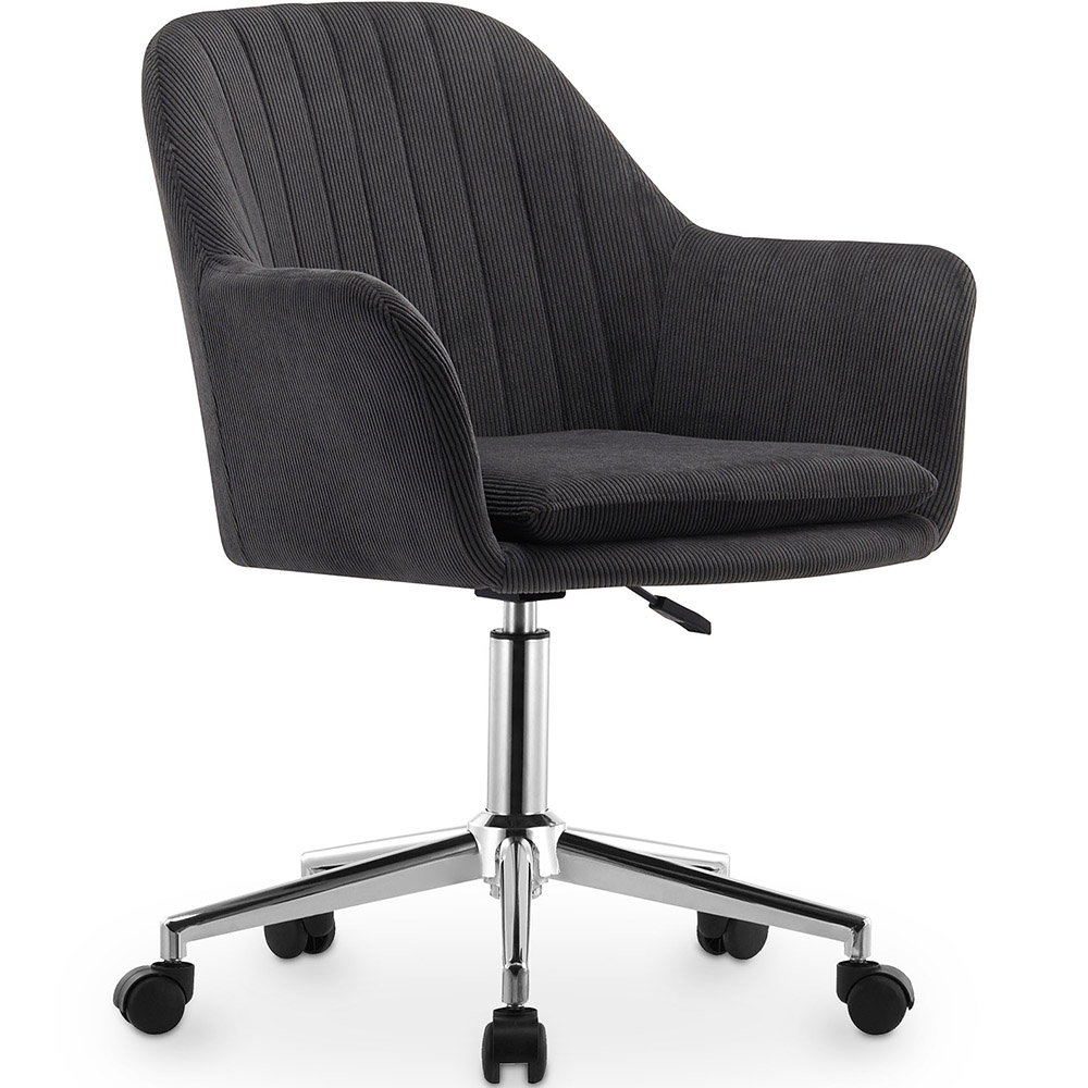  Buy Swivel Office Chair with Armrests - Lumby Dark grey 61145 - in the EU