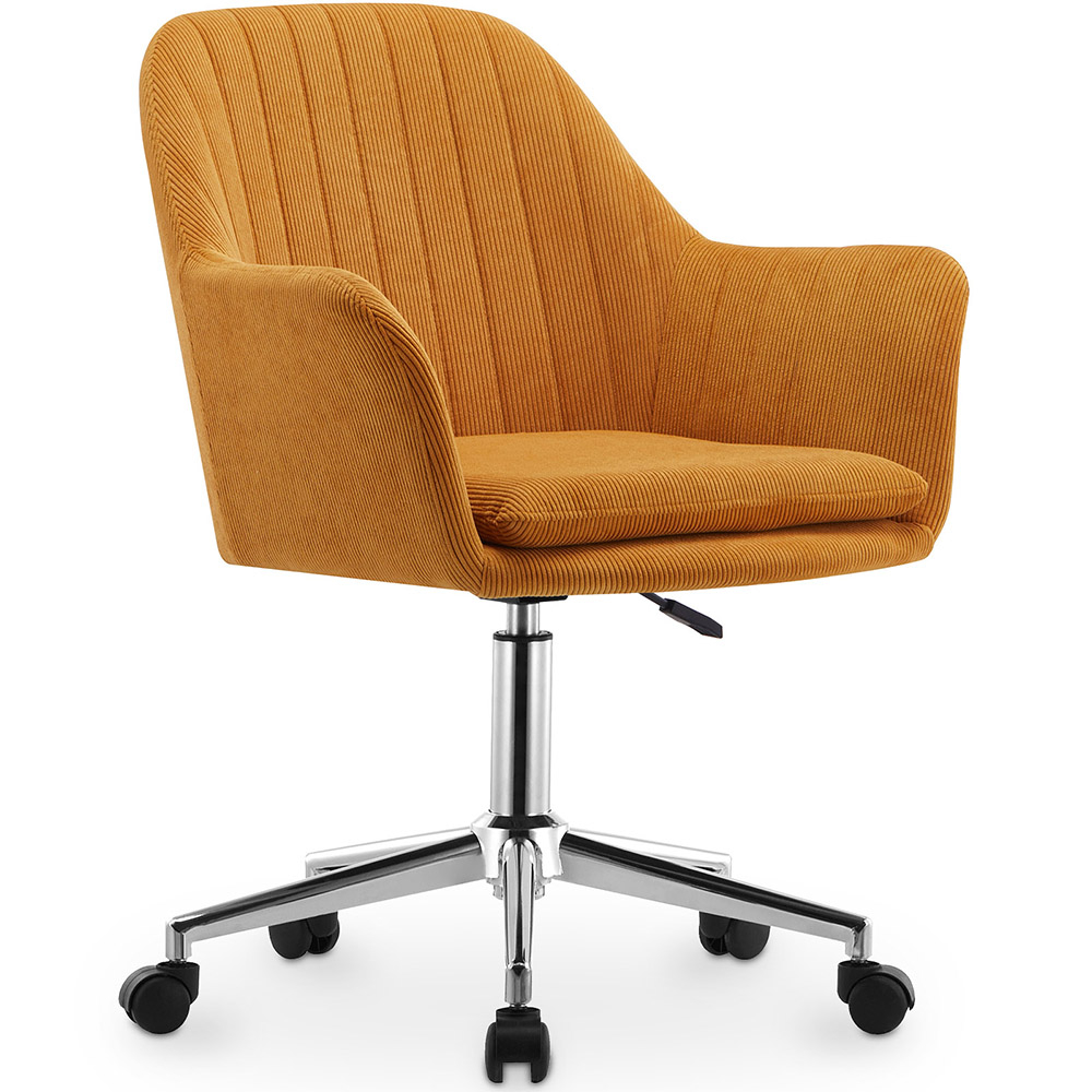  Buy Swivel Office Chair with Armrests - Lumby Orange 61145 - in the EU