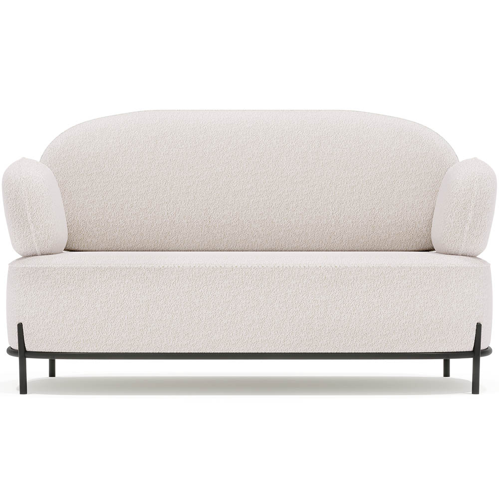  Buy 2/3-Seater Sofa - Upholstered in Bouclé Fabric - Baman White 61155 - in the EU