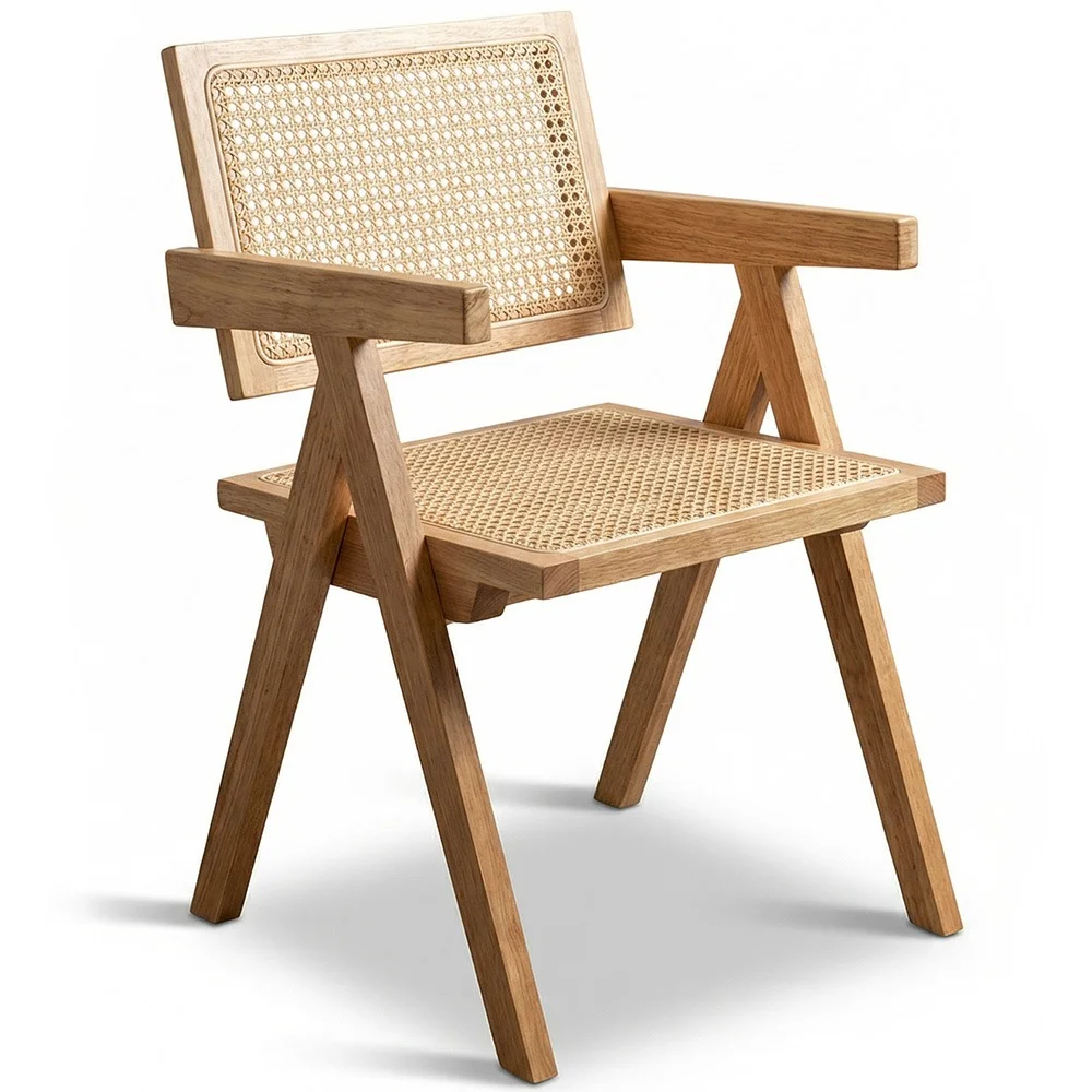 Dining Chair in Cane Rattan - with Armrests - Kane image 8