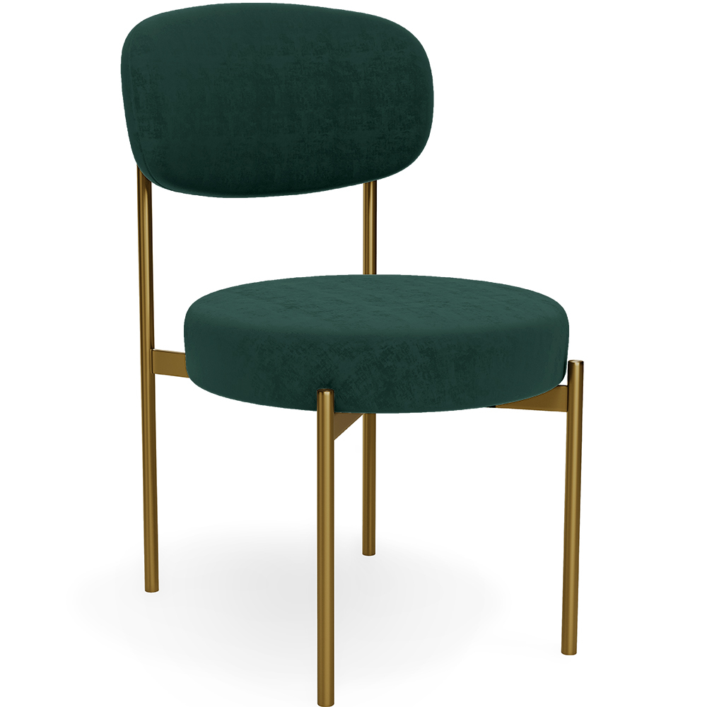  Buy Dining Chair - Upholstered in Velvet - Golden metal - Dahe Dark green 61166 - in the EU