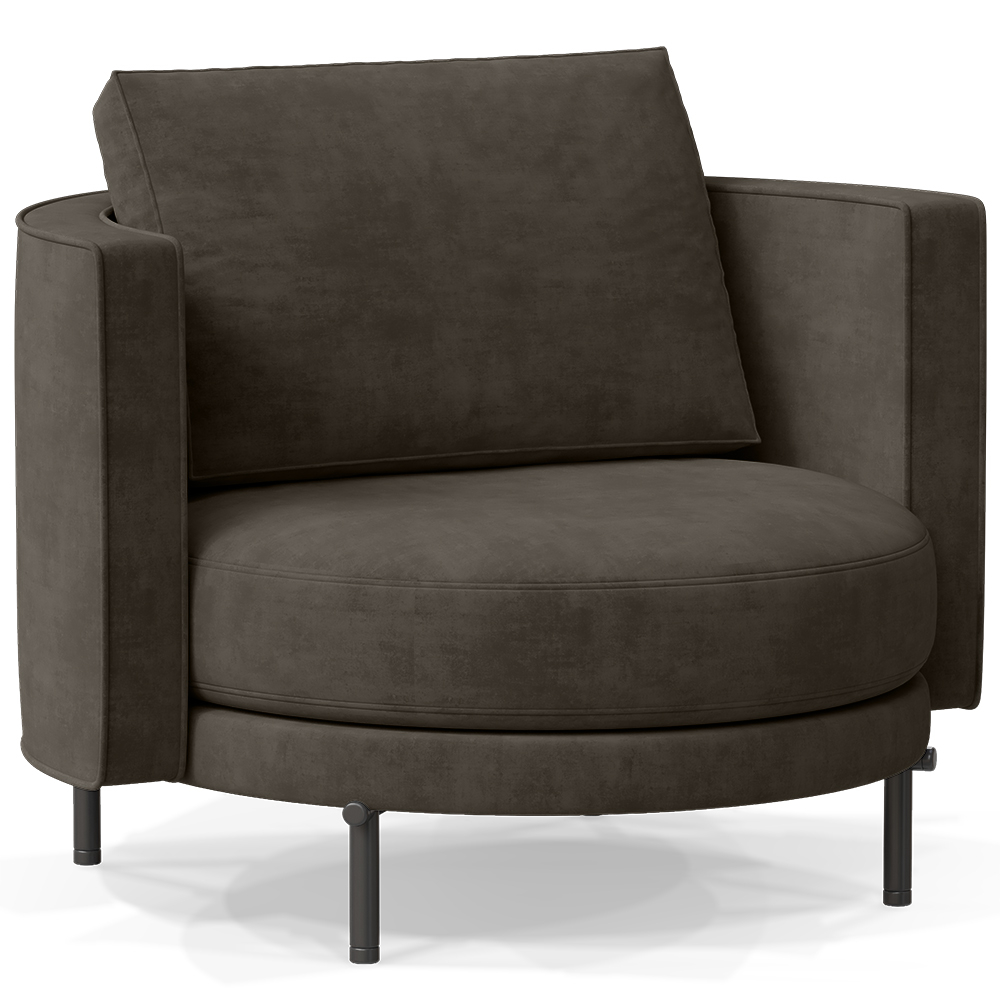 Design Armchair - Velvet Upholstery - Maura image 8