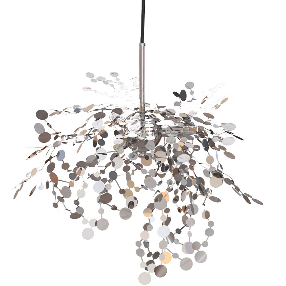  Buy Hanging Steel Lamp - Flora Silver 61261 - in the EU