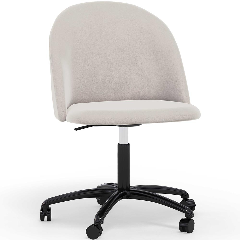  Buy Upholstered Office Chair - Velvet - Evelyne Beige 61272 - in the EU