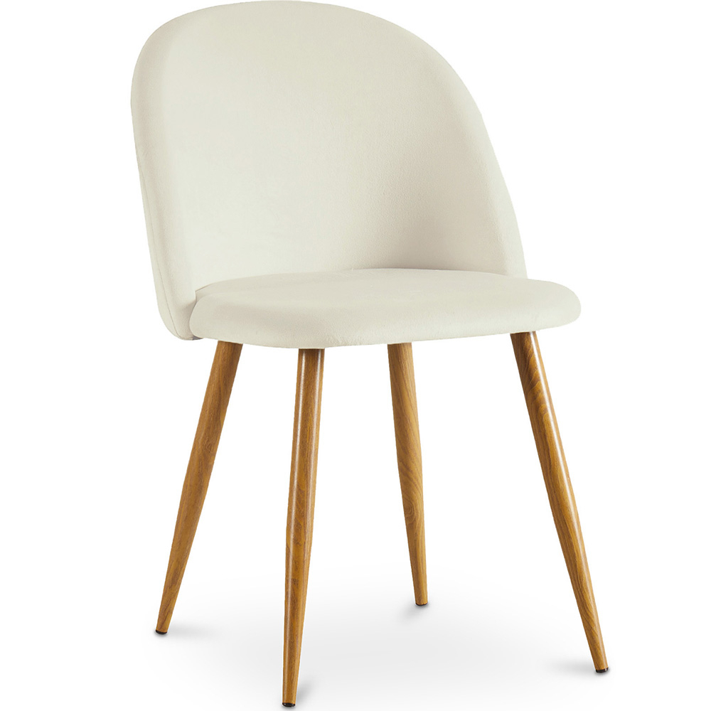  Buy Dining Chair - Velvet Upholstered - Scandinavian Style - Evelyne Cream 59990 - in the EU