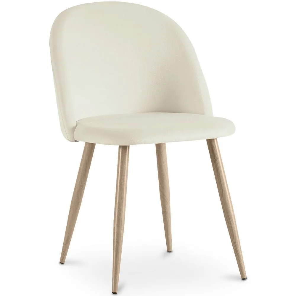 Dining Chair - Velvet Upholstered - Scandinavian Style - Evelyne image 8
