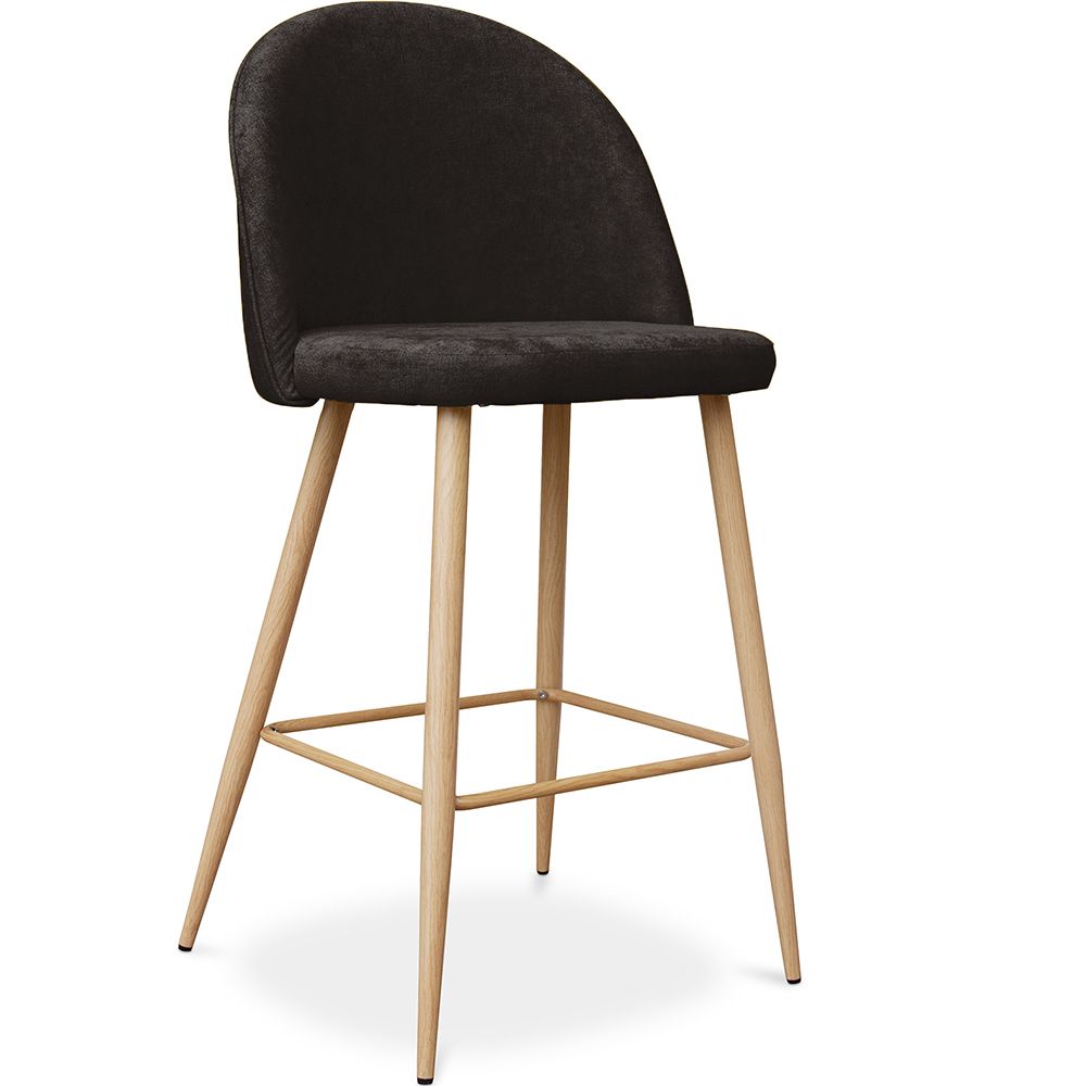 Fabric Upholstered Stool - Scandinavian Design - 66cm - Evelyne image 8