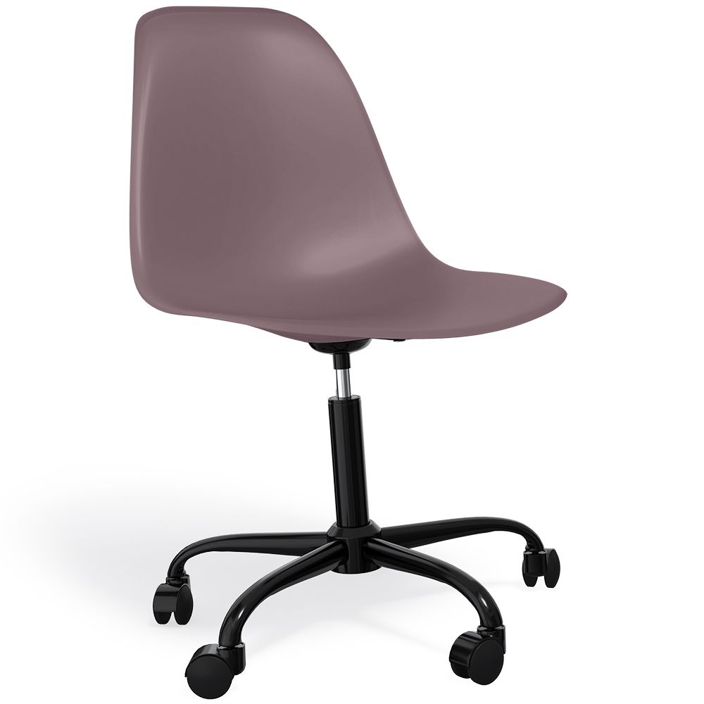 Office Chair with Armrests - Wheeled Desk Chair - Black Denisse Frame image 8
