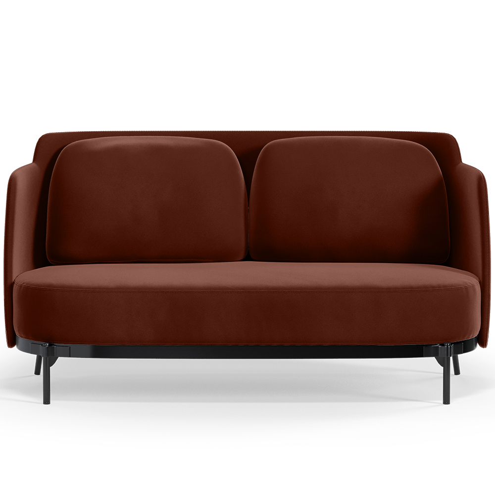  Buy Two-Seater Sofa - Upholstered in Velvet - Terrec Chocolate 61002 - in the EU
