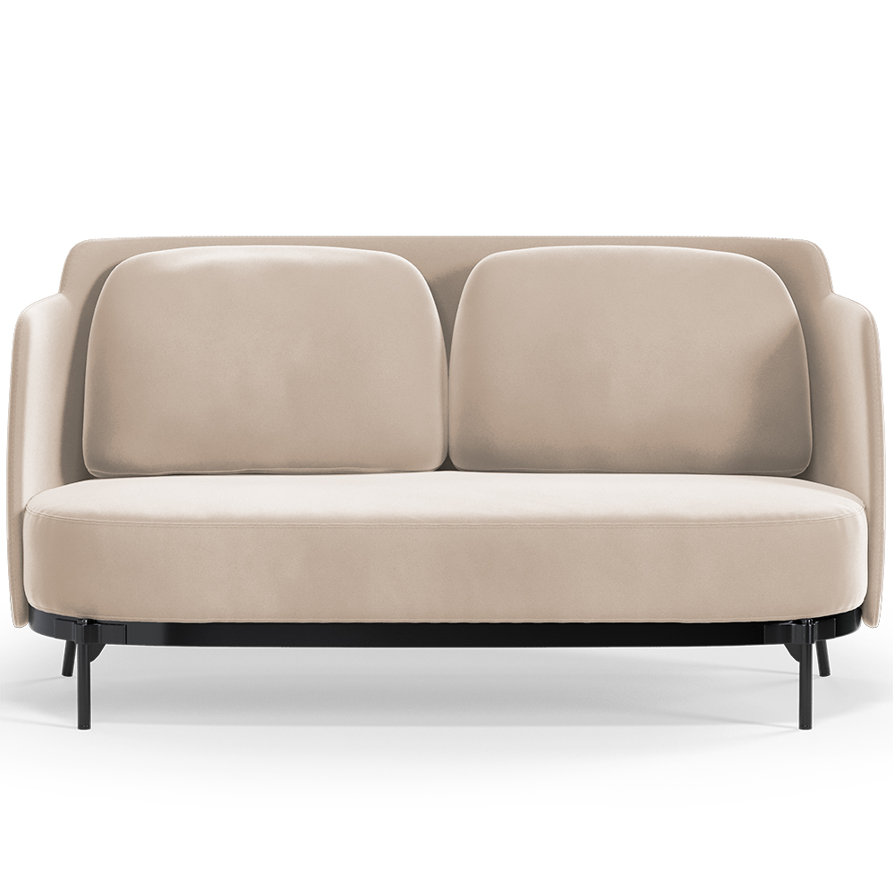 Buy Two-Seater Sofa - Upholstered in Velvet - Terrec Beige 61002 - in the EU
