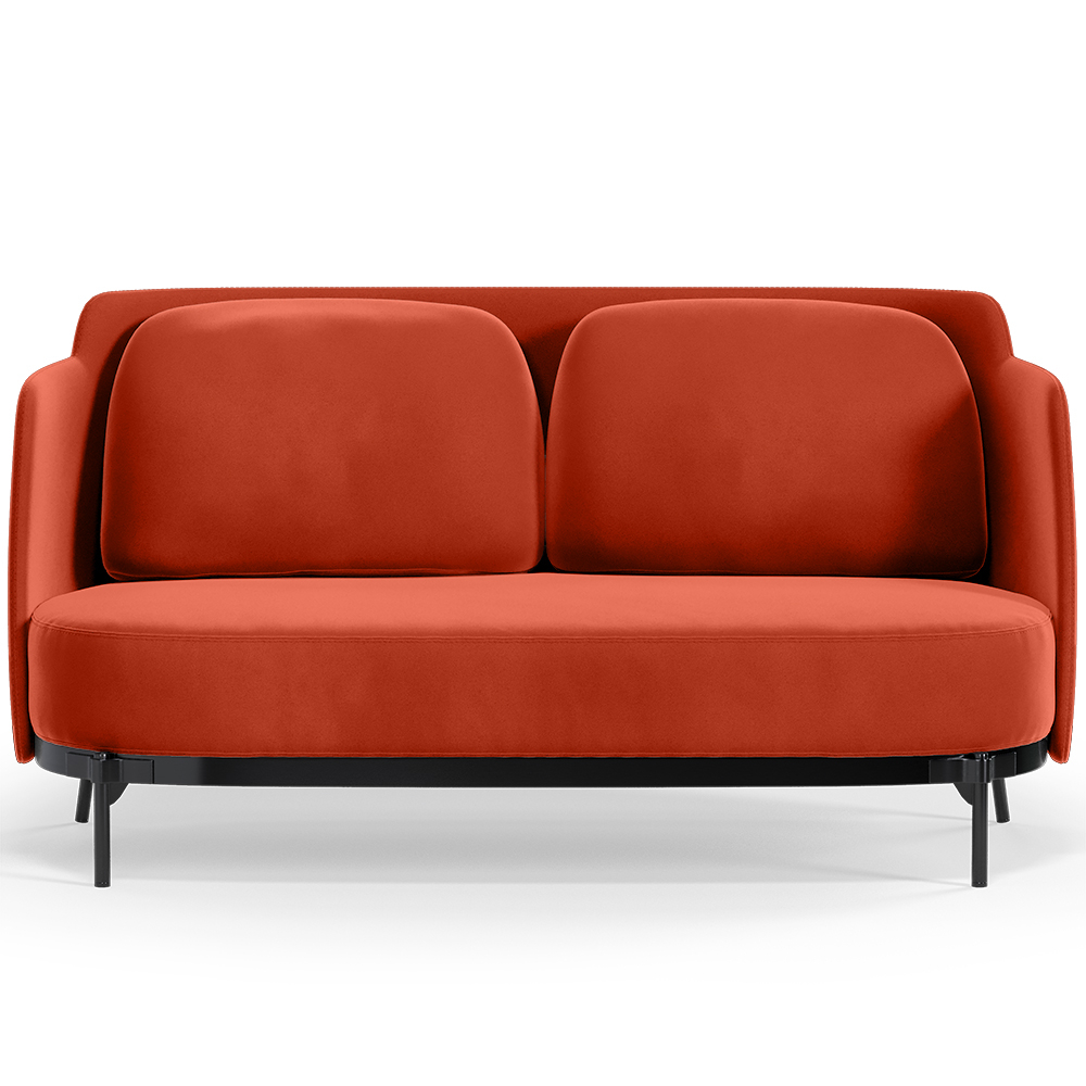 Buy Two-Seater Sofa - Upholstered in Velvet - Terrec Brick 61002 - in the EU