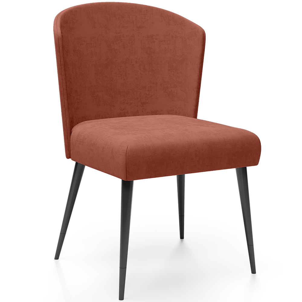  Buy Dining Chair - Upholstered in Velvet - Kirna Brick 61052 - in the EU