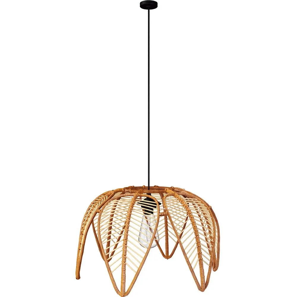 Rattan Ceiling Lamp - Boho Bali Style - Cardenia image 8