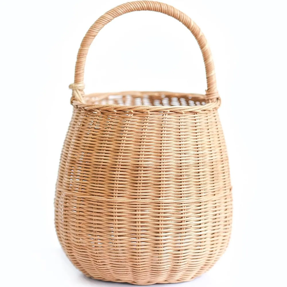Rattan Basket with Handle - 33x22CM - Vernu image 8