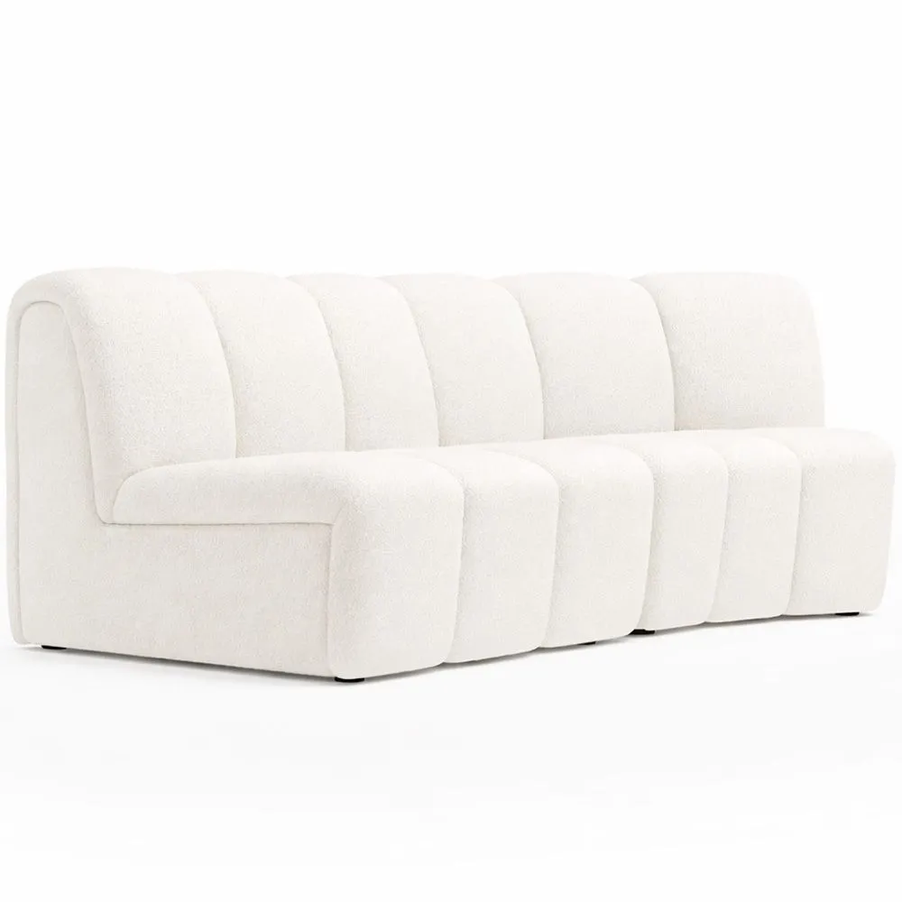 Modular Sofa - Upholstered in Bouclé - 2 Modules - 3/4 Seater - Herridon image 8