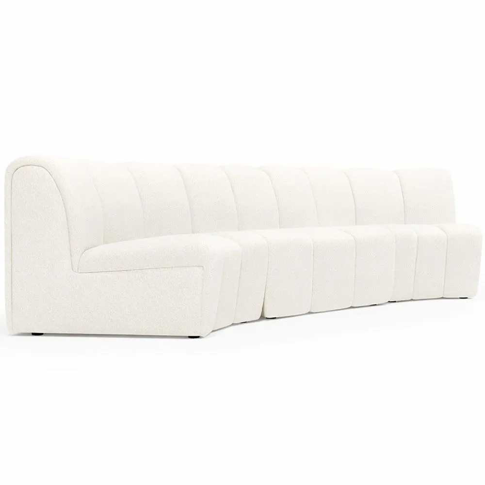 Modular Sofa - Upholstered in Bouclé - 3 Modules - 4/5 Seater - Herridon image 8