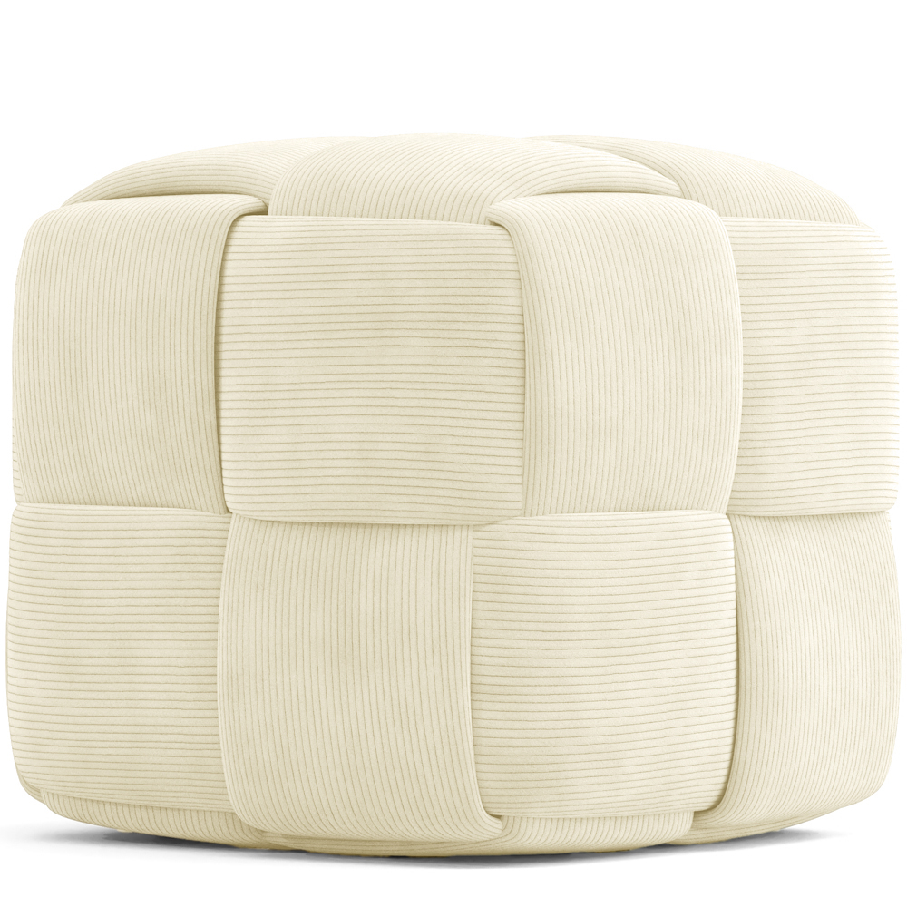 Square Corduroy Upholstered Pouf - Modern Design - Cube image 8