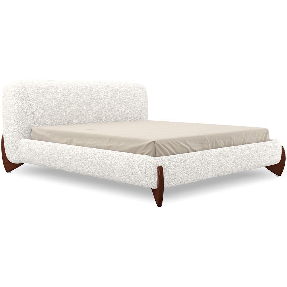 Double bed 160x200 CM Bed - Upholstered in Bouclé Fabric - Dream image 8
