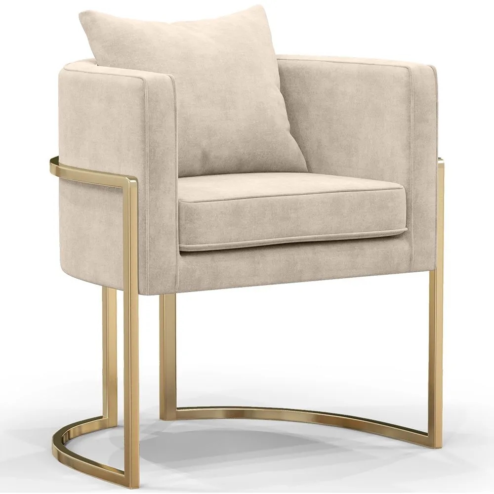 Dining Chair - With armrests - Upholstered in Velvet - Giorgia image 8