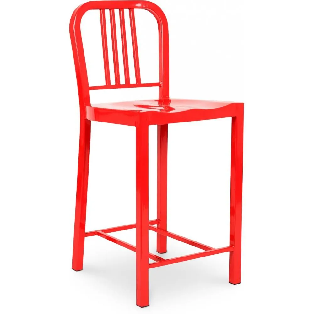 Design Bar Stool with Backrest - 60cm - Jadon image 8