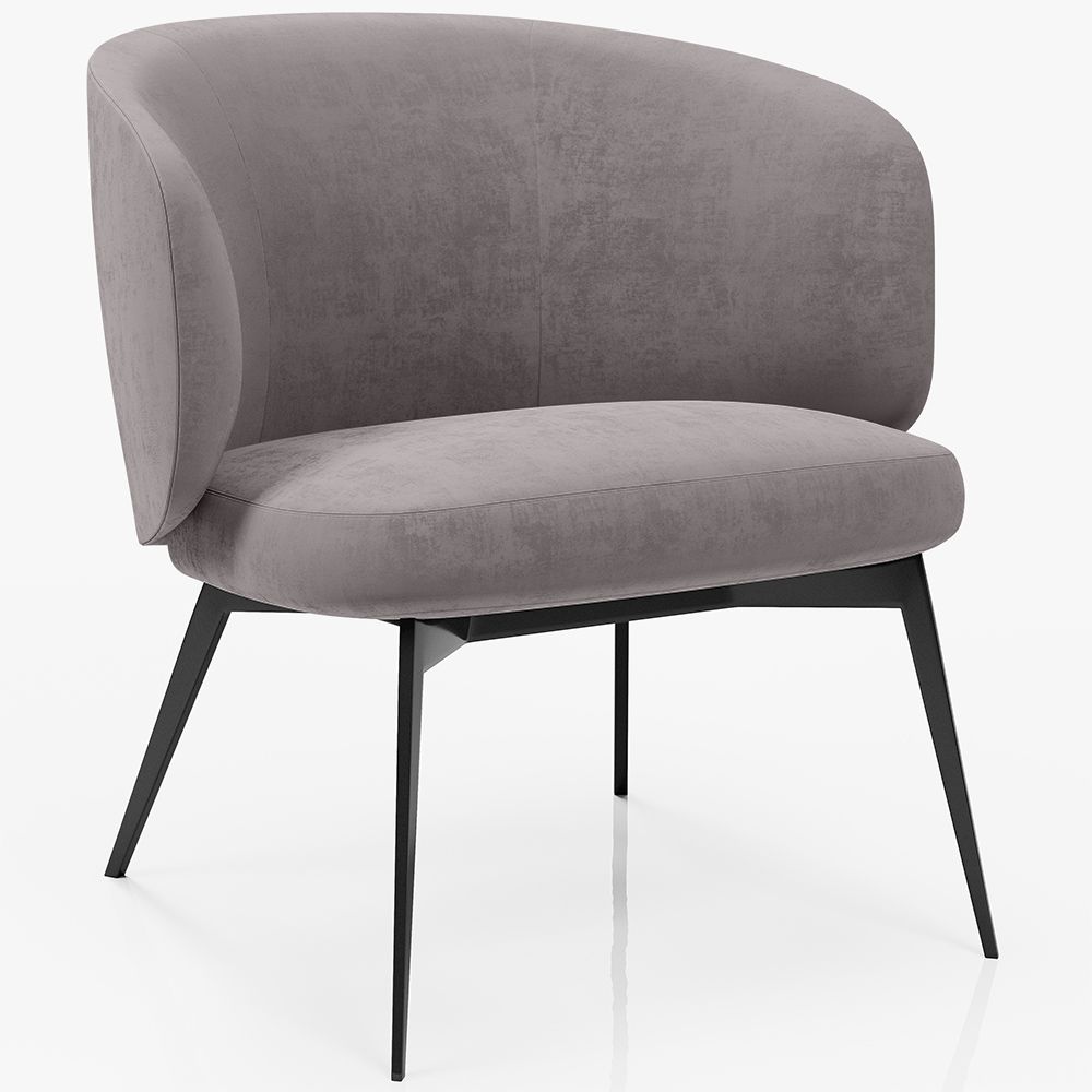 Curved Upholstered Design Armchair - Contemporary Style - Opreh image 8