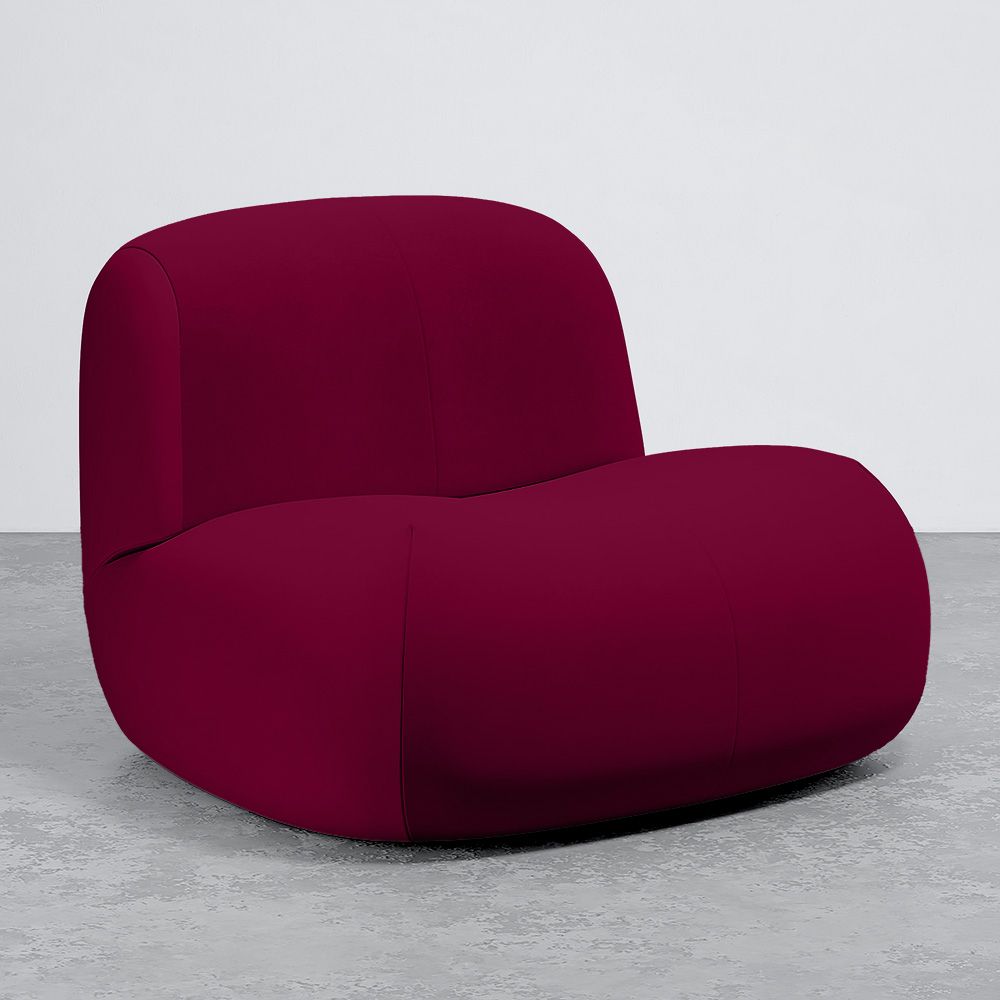 Modern Minimalist Curved Design Velvet Upholstered Armchair - Comfort and Contemporary Style - Büba image 8