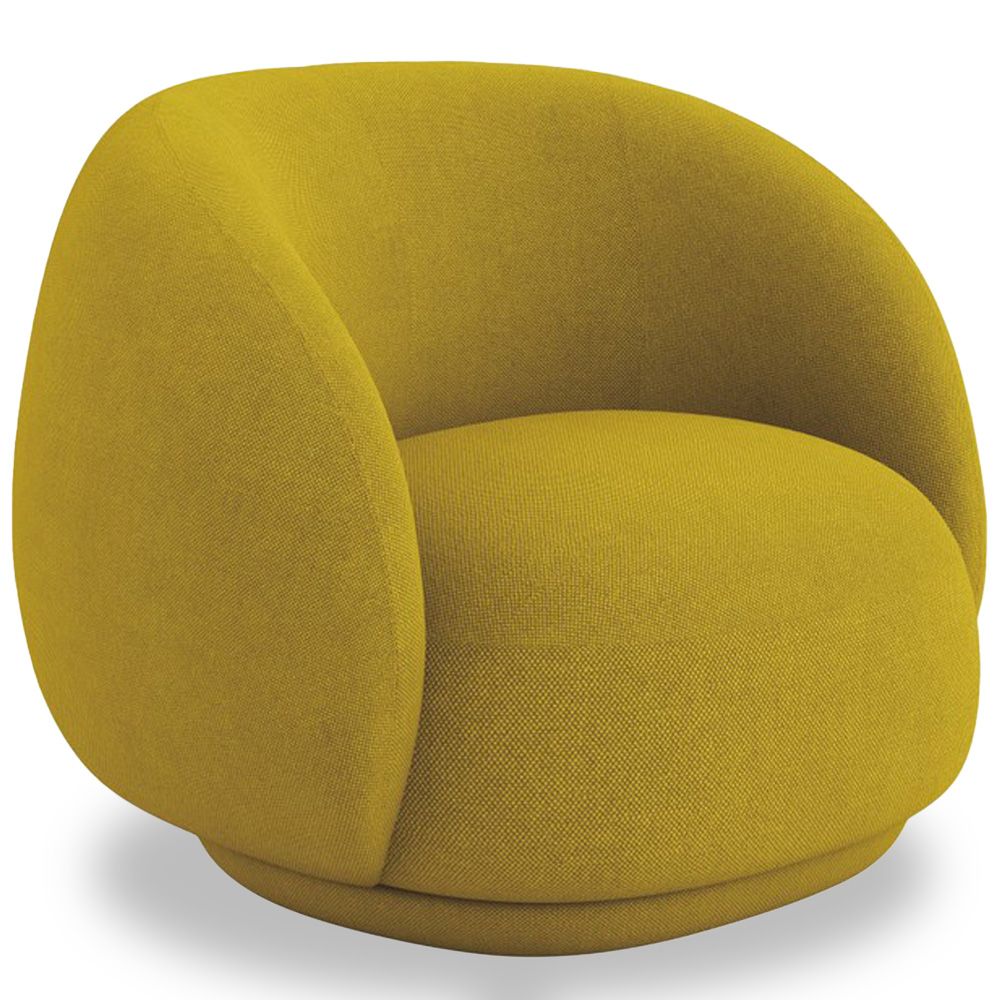 Enveloping Upholstered Armchair - Modern Curved Style - Bobby image 8