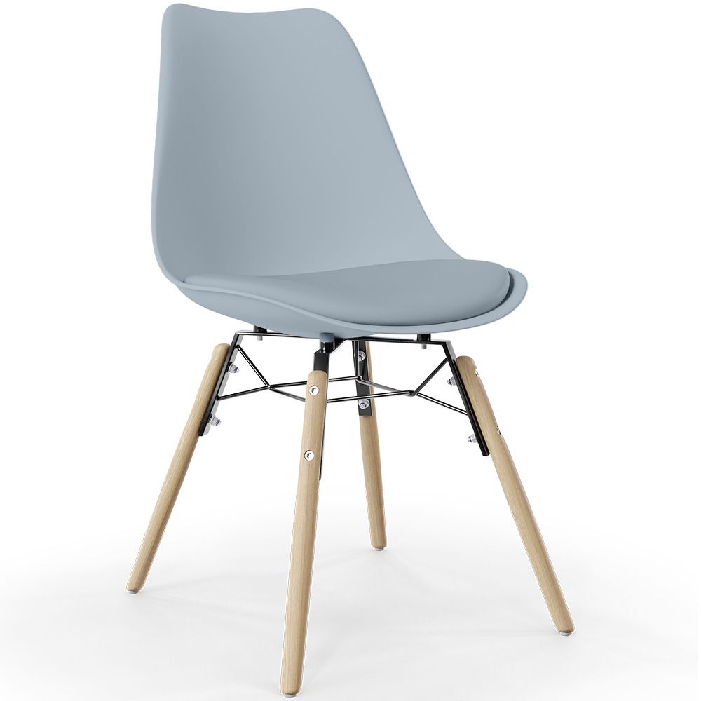 Dining Chair with Cushion - Scandinavian Design and Wooden Legs - Skögur image 8