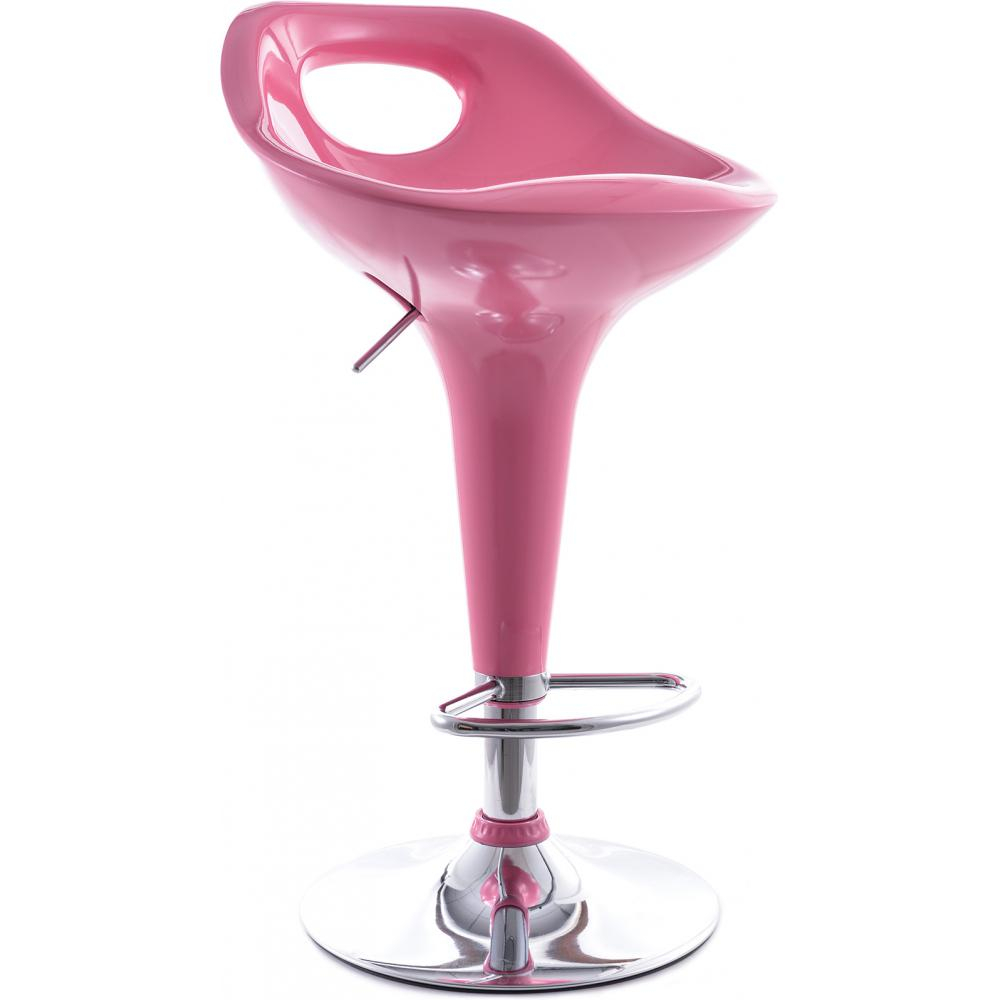  Buy Swivel Bar Stool with Backrest - Modern Pink 49736 - in the EU