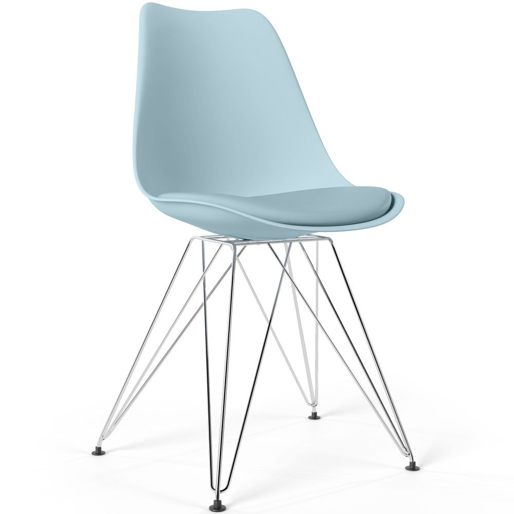 Dining Chair with Cushion - Scandinavian Design and Metal Legs - Skögur image 8