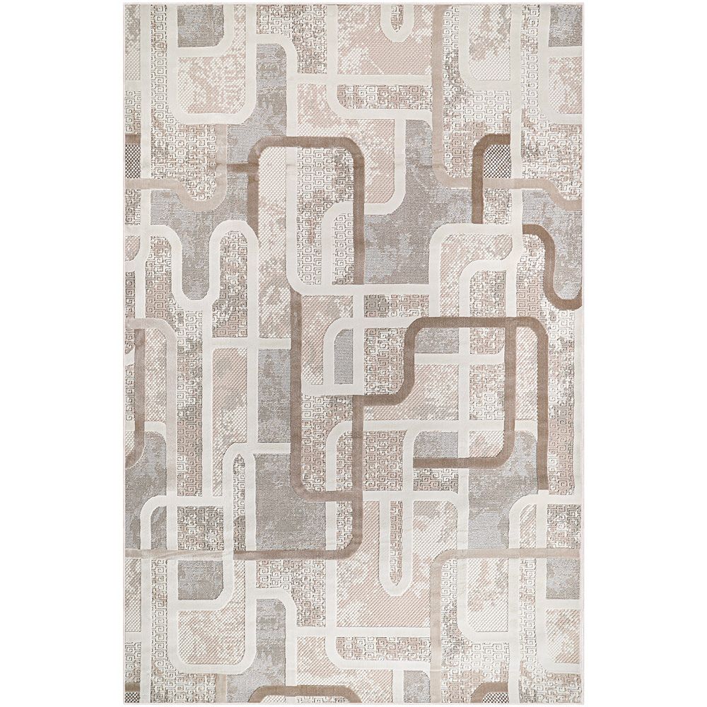 Rug Large Contemporary Modern Design - Beige (290x200 cm) - Ornate image 8