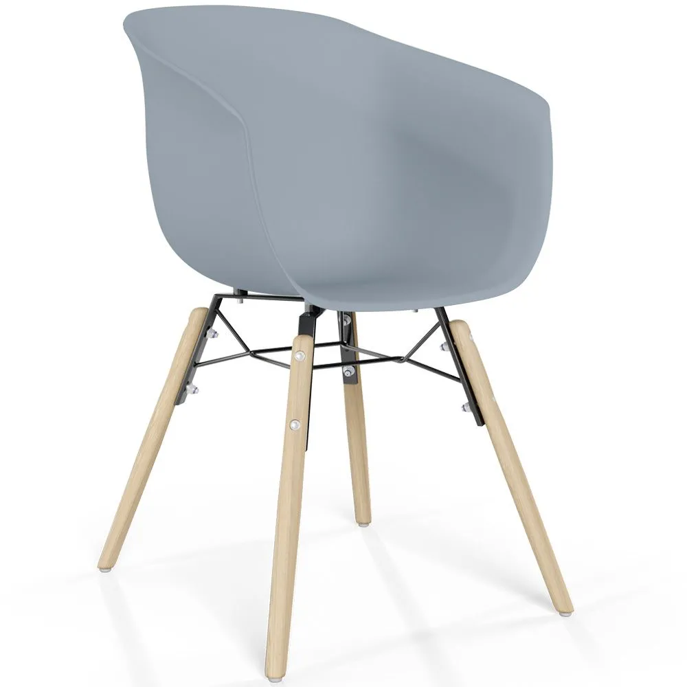 Dining Chair - Scandinavian Design - Natural Wood Legs - Polin image 8