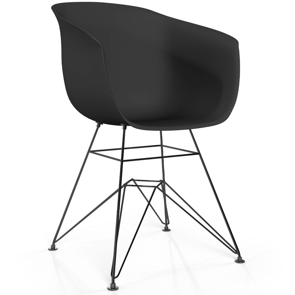 Dining Chair - Scandinavian Design - Black Legs - Polin image 8