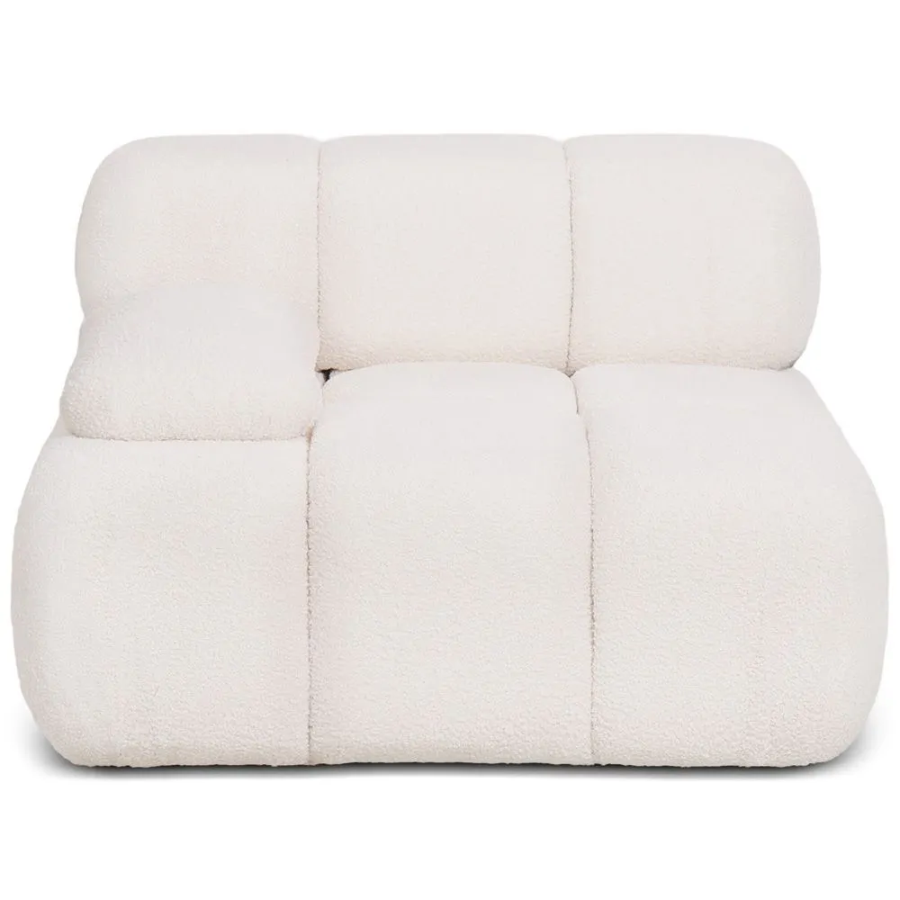 Right Corner Armchair - Upholstered In Bouclé Fabric - Compatible With Bianca Modular Sofa image 8
